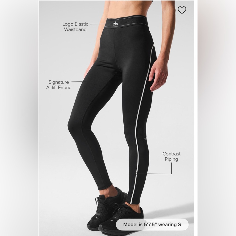 ALO Yoga Airlift High-Waist Suit Up Legging - Black/White
